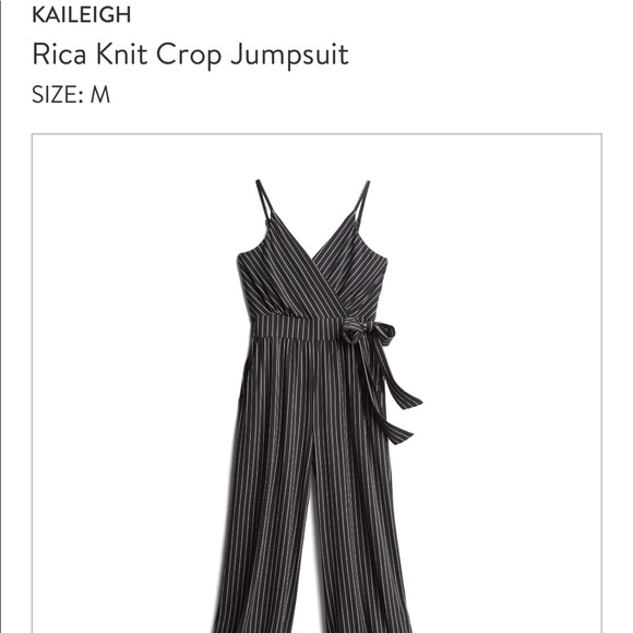 rica knit crop jumpsuit